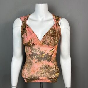 Y2K Designer Fairy Top Isabel De Pedro Small - XS Bird Botanical Pink Nature